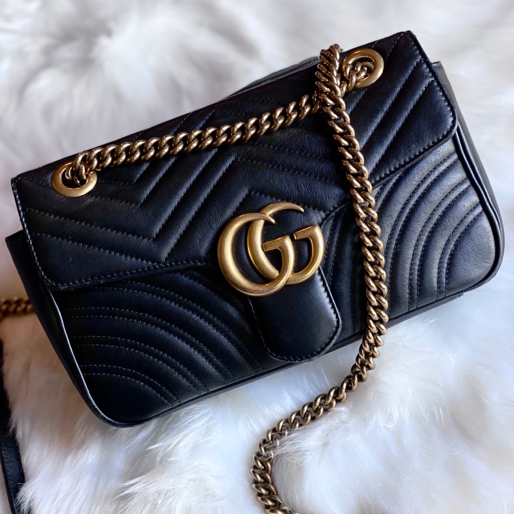 Gucci small Black marmont flap 🖤